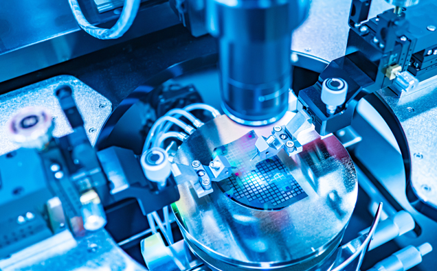 Apparatus for assembling miniature electronic components. High-p